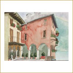 Südliche Landschaften, Cannobio, Aquarell, 2005