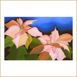 Weihnachtsstern, Pastell, 2005