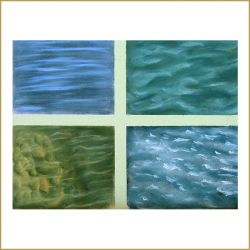 Südliche Landschaften, Wasserstudien, Pastell, 2006